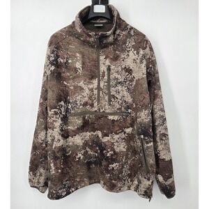 Kryvo Hunting Jacket Camo 1/2 Zip Heavyweight Insulated Strata Men's 2XL XXL